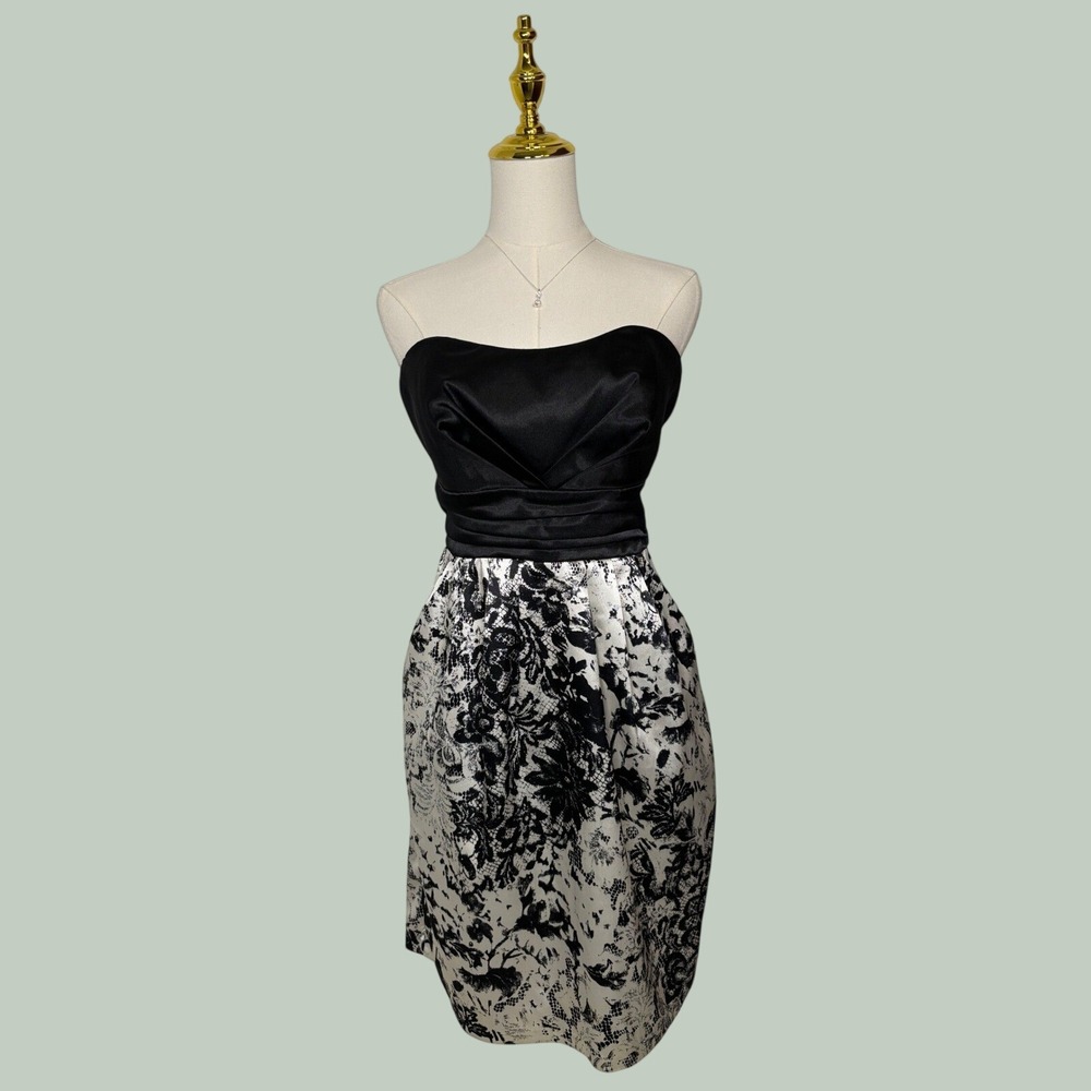 studio‎ y black white dress formal y2k chic floral whimsigoth coquette lace bow